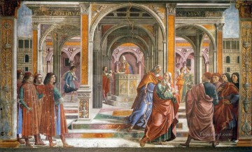  Templo Arte - Expulsión de Joaquín del templo Renacimiento Florencia Domenico Ghirlandaio
